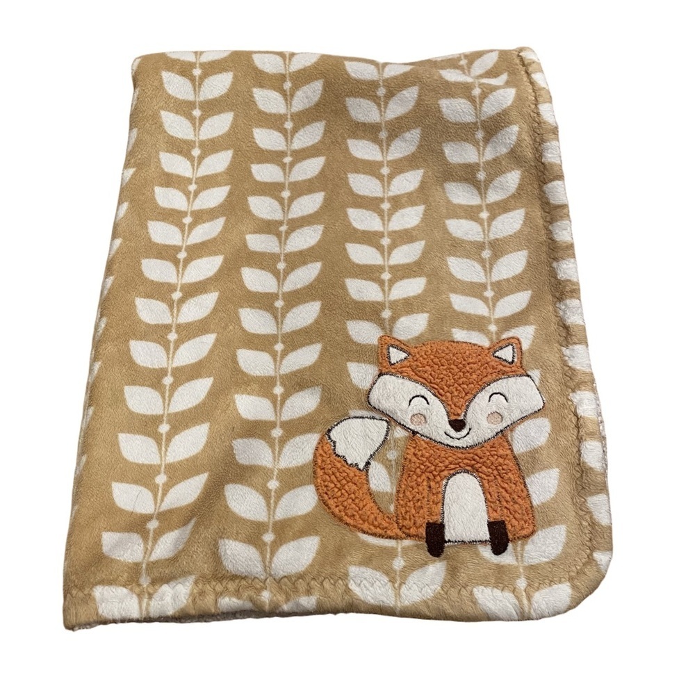 Carters Fox Blanket Sherpa Throw Baby Brown Orange Lovey